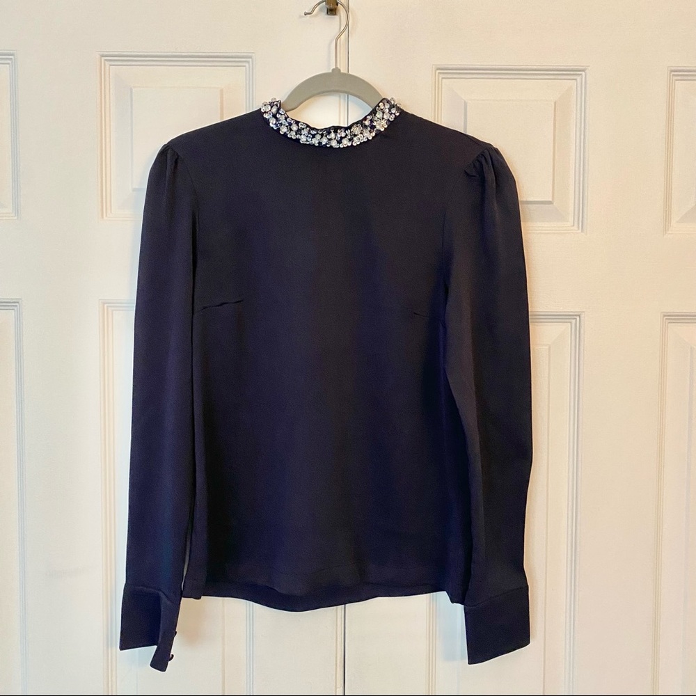 NEW W/O TAGS H&M deep violet satin blouse